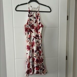 Express Floral Halter Neck Dress